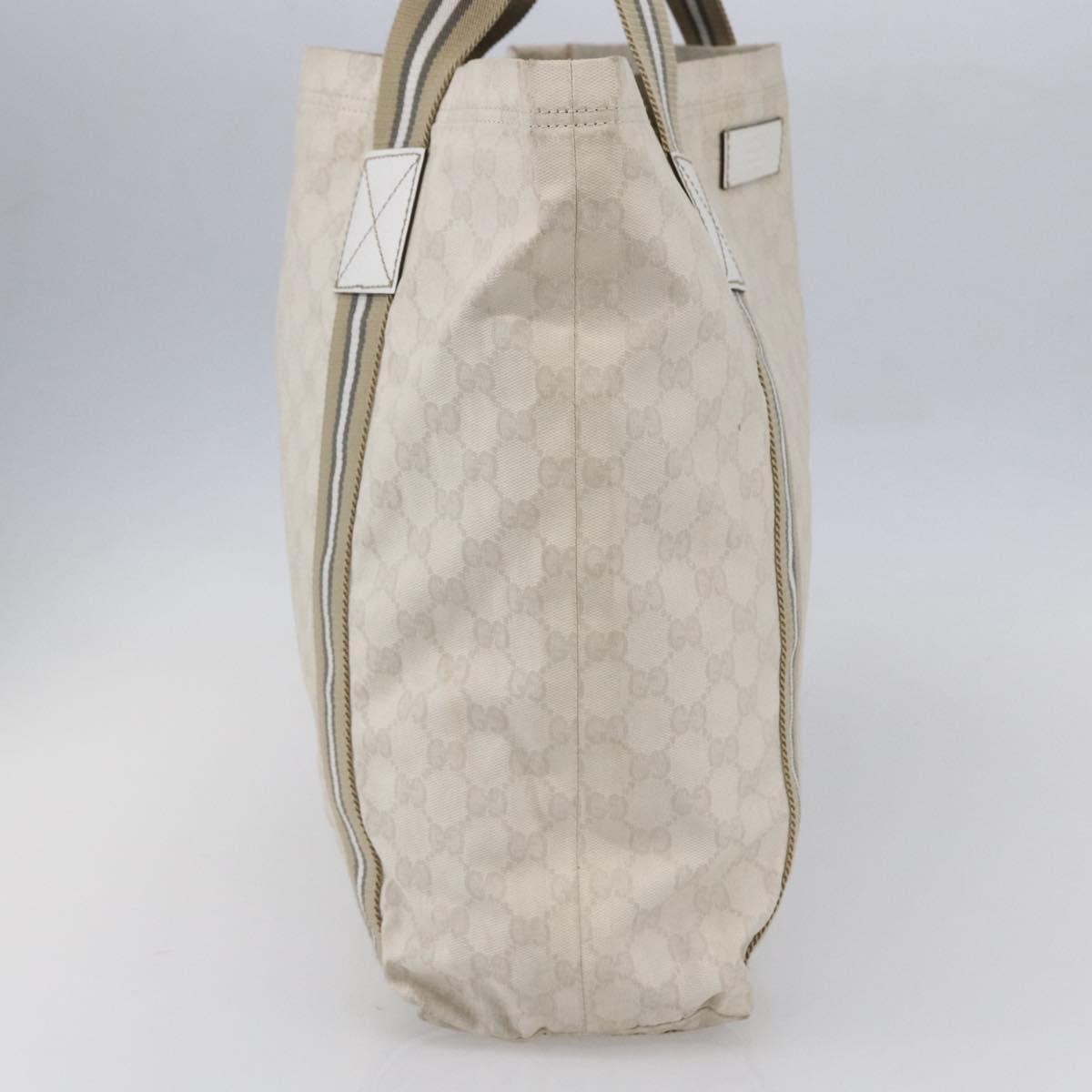 Gucci Original Web Tote GG Canvas, BEIGE, CANVAS, Tote bag
