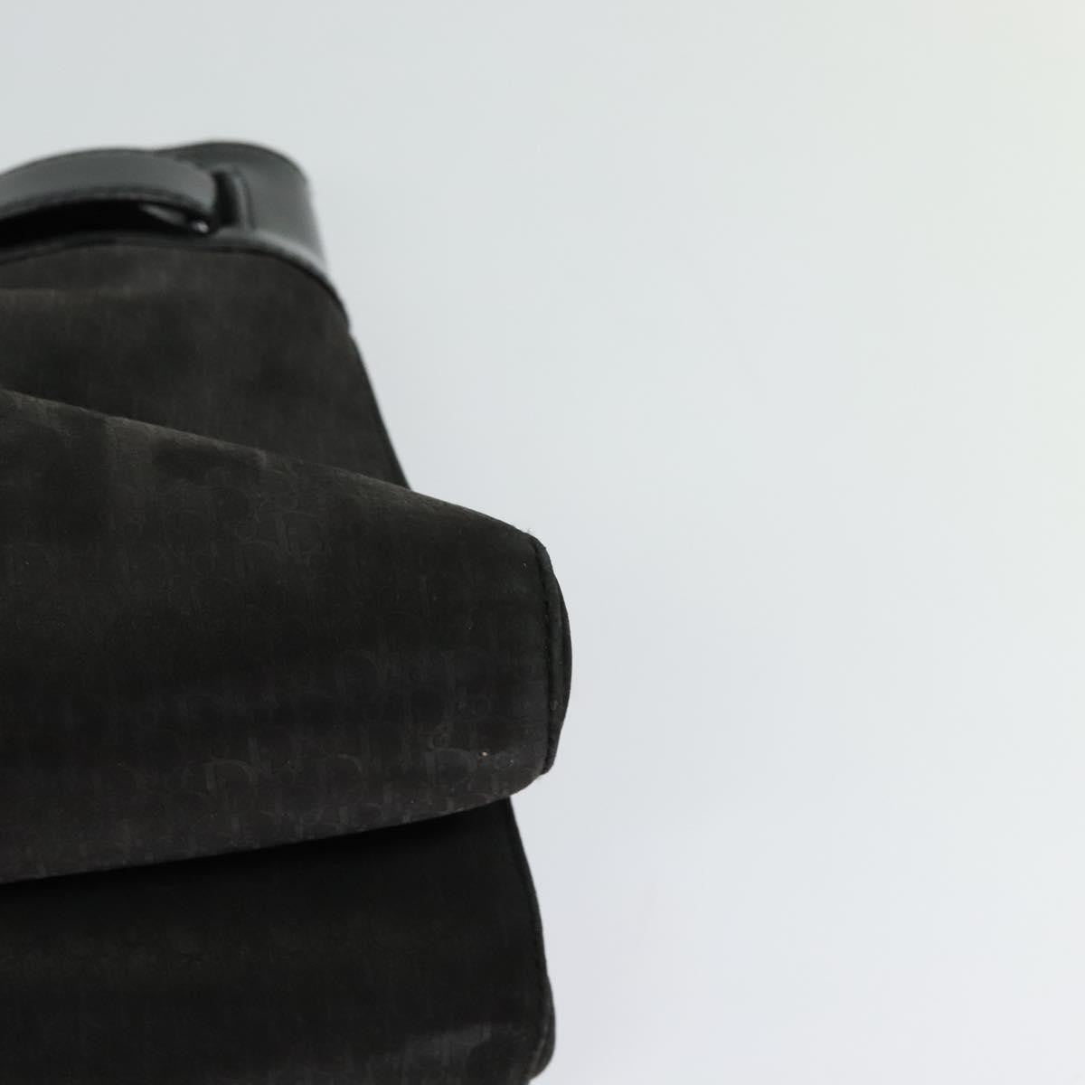 Christian Dior Vintage Trotter Horizontal Tote Canvas, BLACK, CANVAS, Tote bag