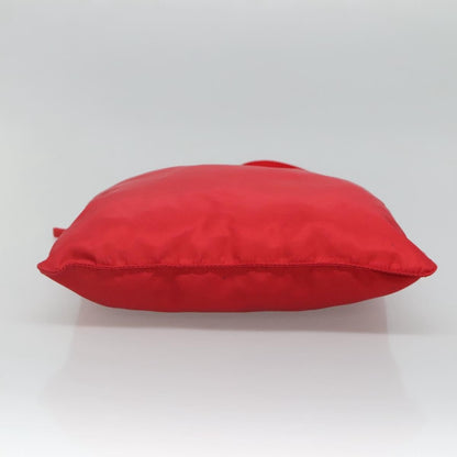 Prada Flat Messenger Bag Tessuto, Red, Nylon, Shoulder Bag