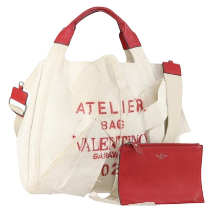 Valentino Garavani Atelier 02 Tote Canvas, WHITE, CANVAS, Tote bag