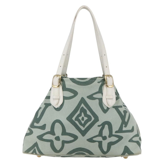 Louis Vuitton Tahitienne Cabas Canvas, GREEN, CANVAS, Tote bag