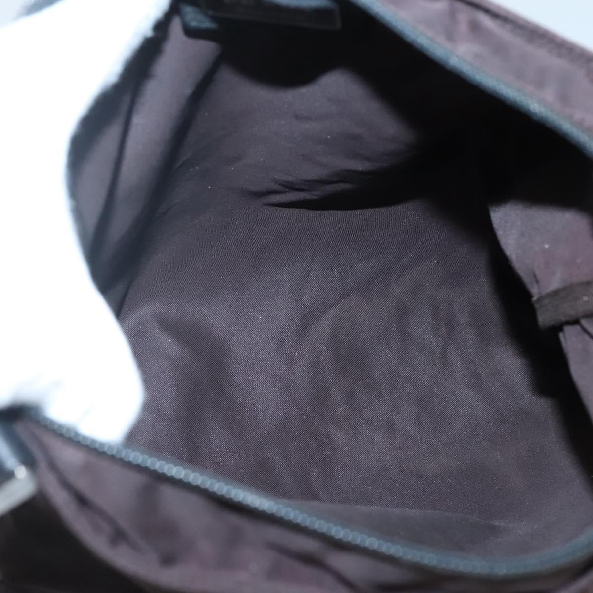 Prada Flat Messenger Bag Tessuto, BLACK, NYLON, Shoulder bag