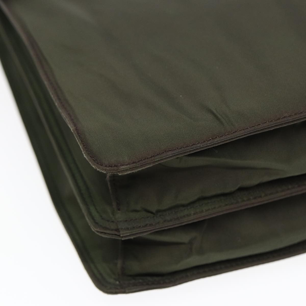 Prada Vintage Briefcase Tessuto, KHAKI, NYLON, Briefcase