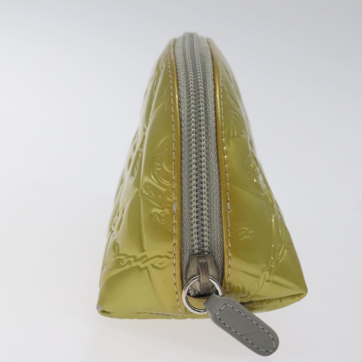 Chanel Vintage Clutch Pleated Leather, GOLD, PATENT_LEATHER, Clutche & pouche