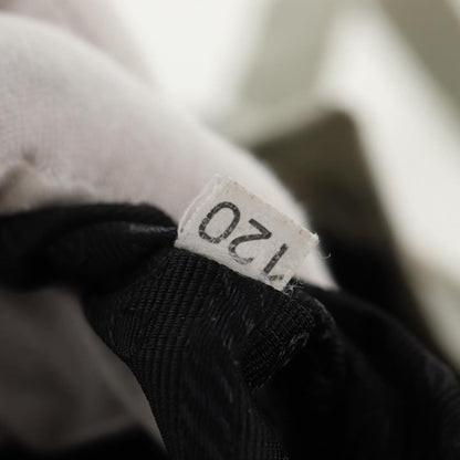 Prada Double Pocket Backpack Chain Shoulder Bag Re-Nylon, GRAY, NYLON, Backpack