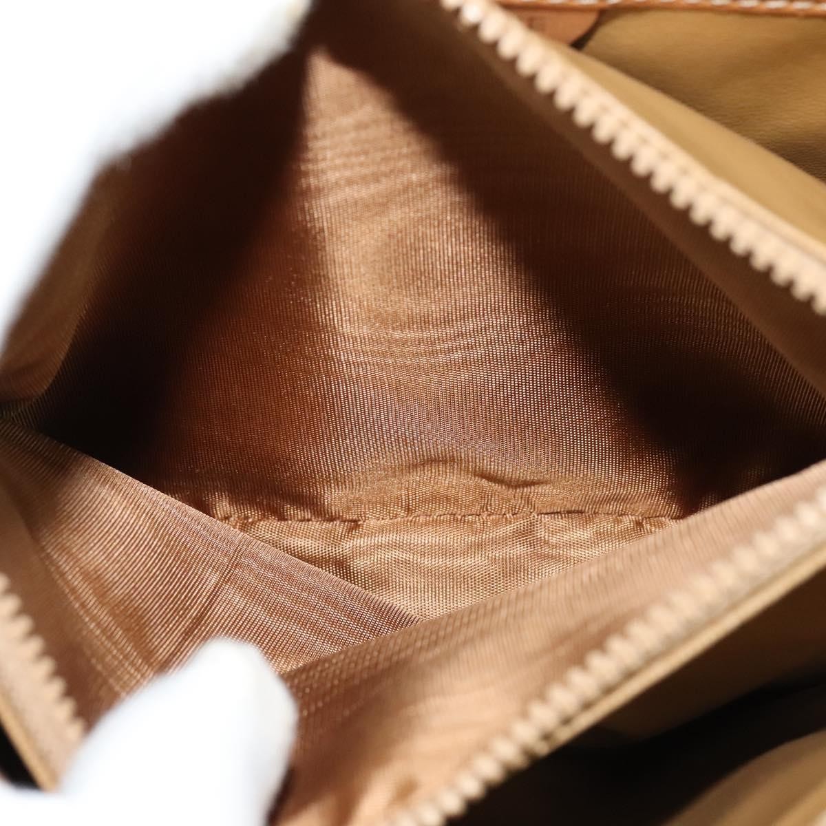 Celine Macadam Shoulder Bag Canvas, BEIGE, CANVAS, Shoulder bag