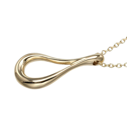 Tiffany & Co. Open Teardrop Pendant Necklace 18K Yellow Gold, GOLD, YELLOW_GOLD, Necklace
