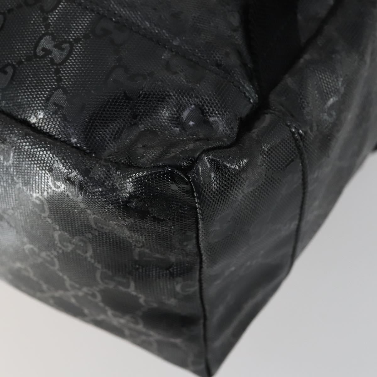 Gucci Buckle Backpack GG Imprime, BLACK, CANVAS, Backpack