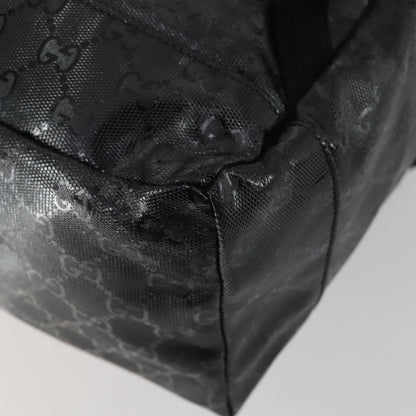 Gucci Buckle Backpack GG Imprime, BLACK, CANVAS, Backpack