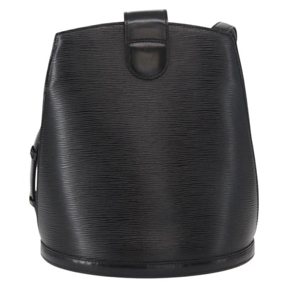 Louis Vuitton Cluny Shoulder Bag Epi Leather, BLACK, LEATHER, Shoulder bag