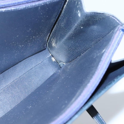 Christian Dior Vintage Handbag Leather, NAVY, LEATHER, Handbag