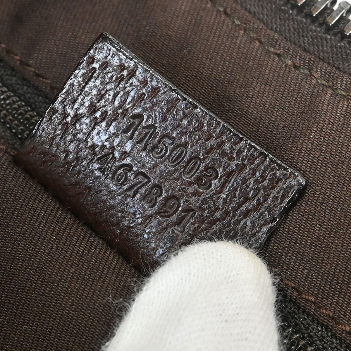 Gucci Ring Handle Zip Hobo GG Canvas, BEIGE, CANVAS, Handbag