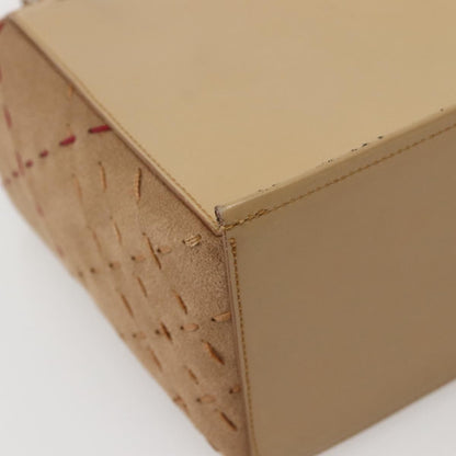 Burberry Vintage Handbag Leather, BEIGE, LEATHER, Handbag