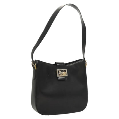 Celine Horse Carriage Shoulder bag Leather, BLACK, LEATHER, Shoulder bag