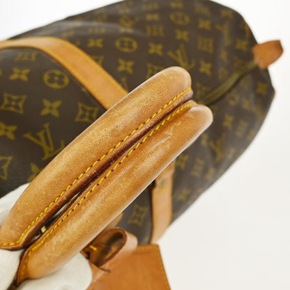 Louis Vuitton Keepall Bag Monogram Canvas, BROWN, CANVAS, Travel bag
