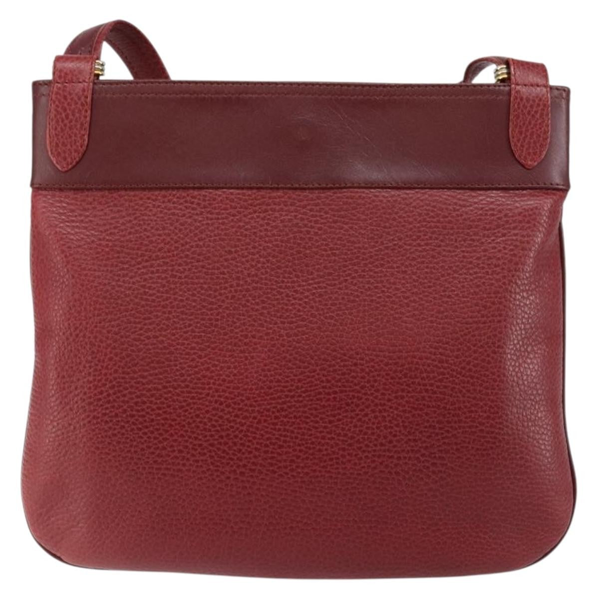 cartier Must de Cartier Shoulder Bag Leather, BURGUNDY, LEATHER, Shoulder bag