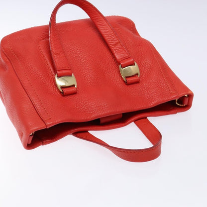 Salvatore Ferragamo Vala Handbag Leather, RED, LEATHER, Handbag