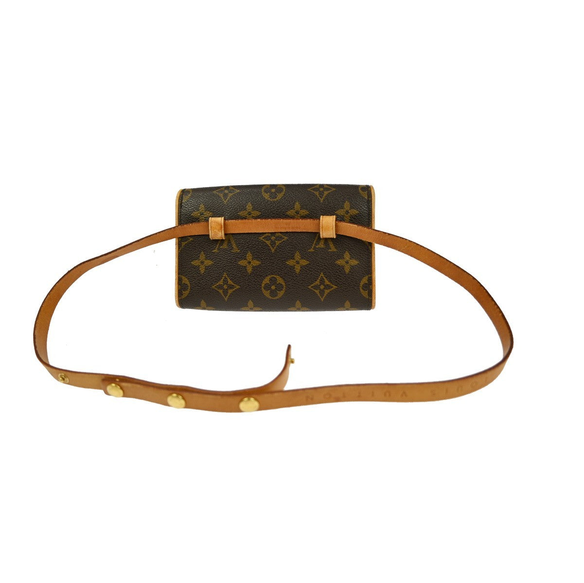 Louis Vuitton Florentine Waist Bag Monogram Canvas, BROWN, CANVAS, Clutche & pouche