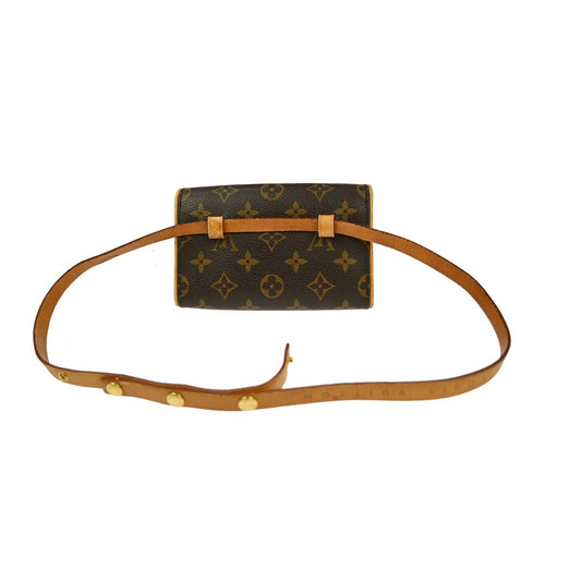 Louis Vuitton Florentine Waist Bag Monogram Canvas, BROWN, CANVAS, Clutche & pouche