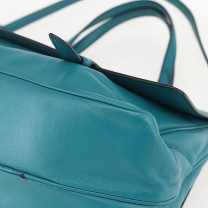 Bottega Veneta Monaco Convertible Satchel Leather with Intrecciato Detail, TURQUOISE, LEATHER, Handbag