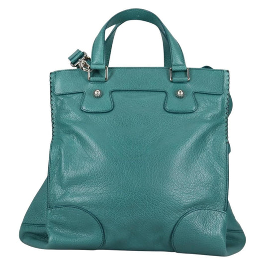 Celine Orlov Handbag Leather, TURQUOISE, LEATHER, Handbag
