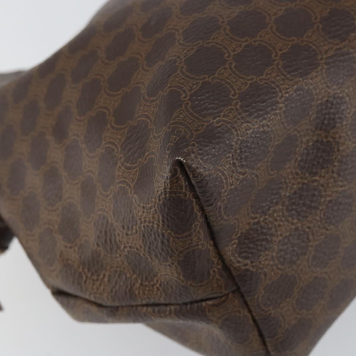 Celine C Macadam Pouch Canvas, BROWN, PVC, Clutche & pouche