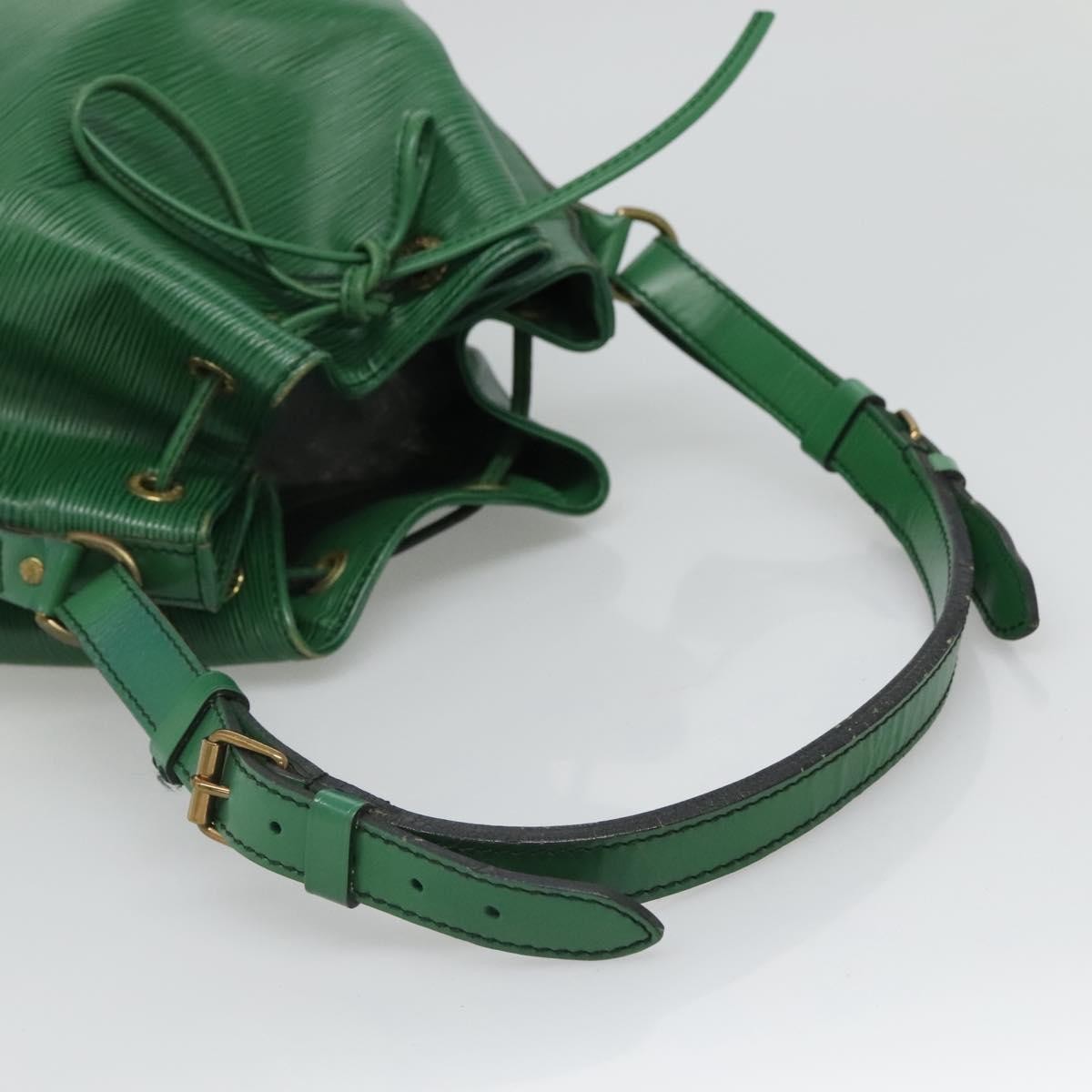 Louis Vuitton Petit Noe Handbag Epi Leather, GREEN, LEATHER, Handbag