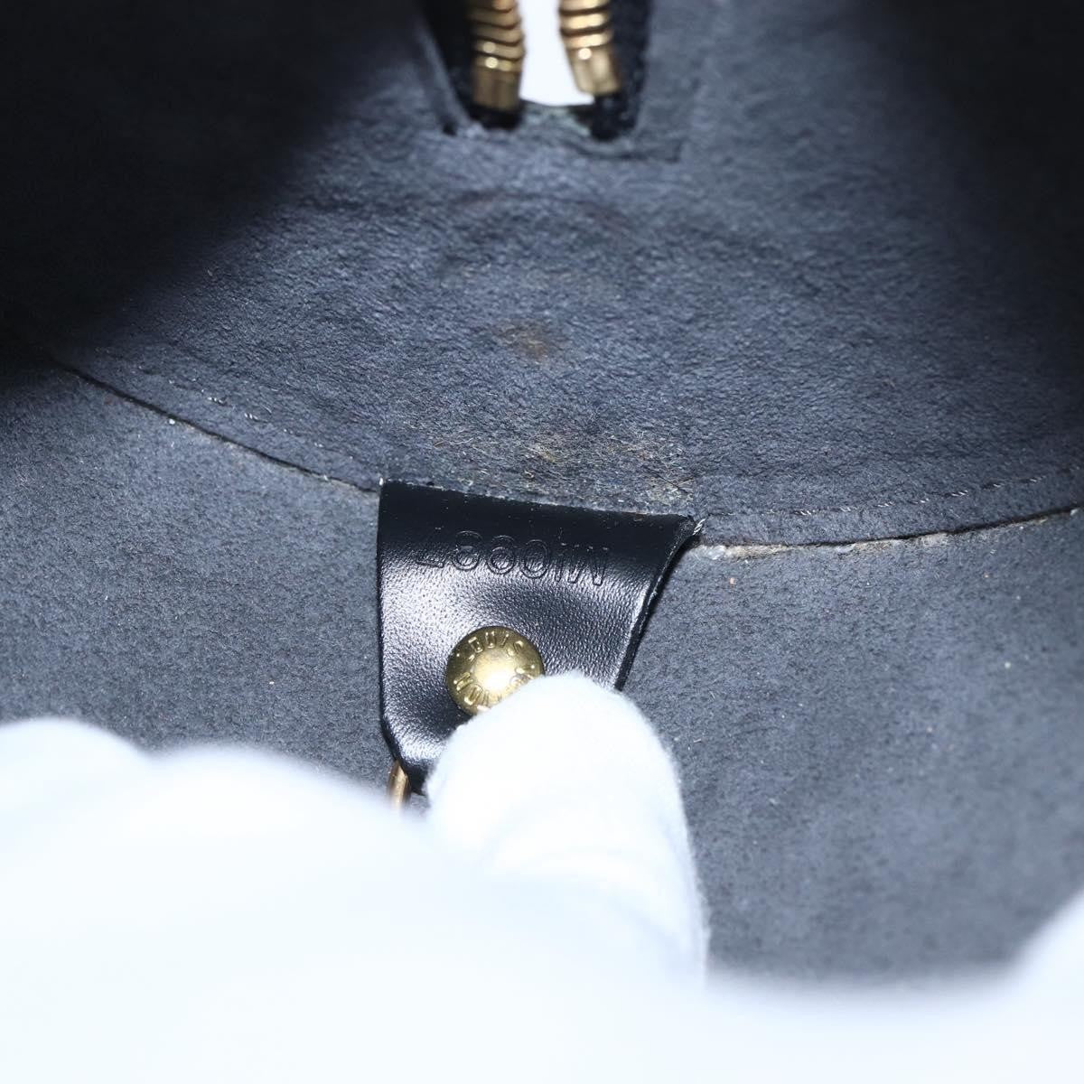 Louis Vuitton Soufflot Handbag Epi Leather, BLACK, LEATHER, Handbag