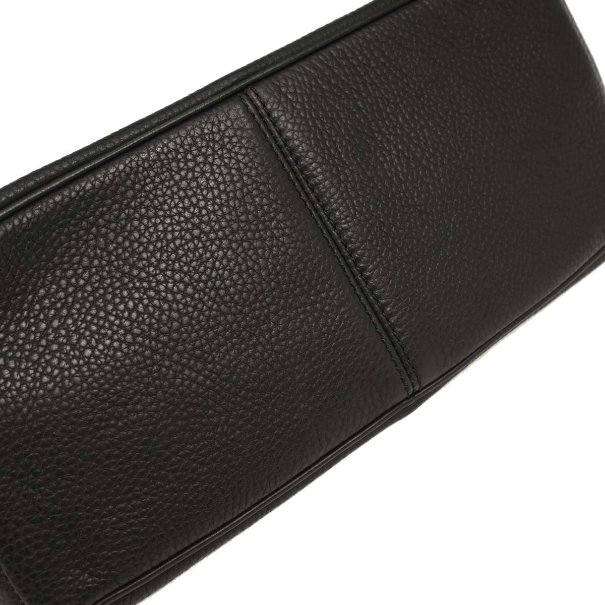 Celine Boogie Satchel Leather, BLACK, LEATHER, Handbag