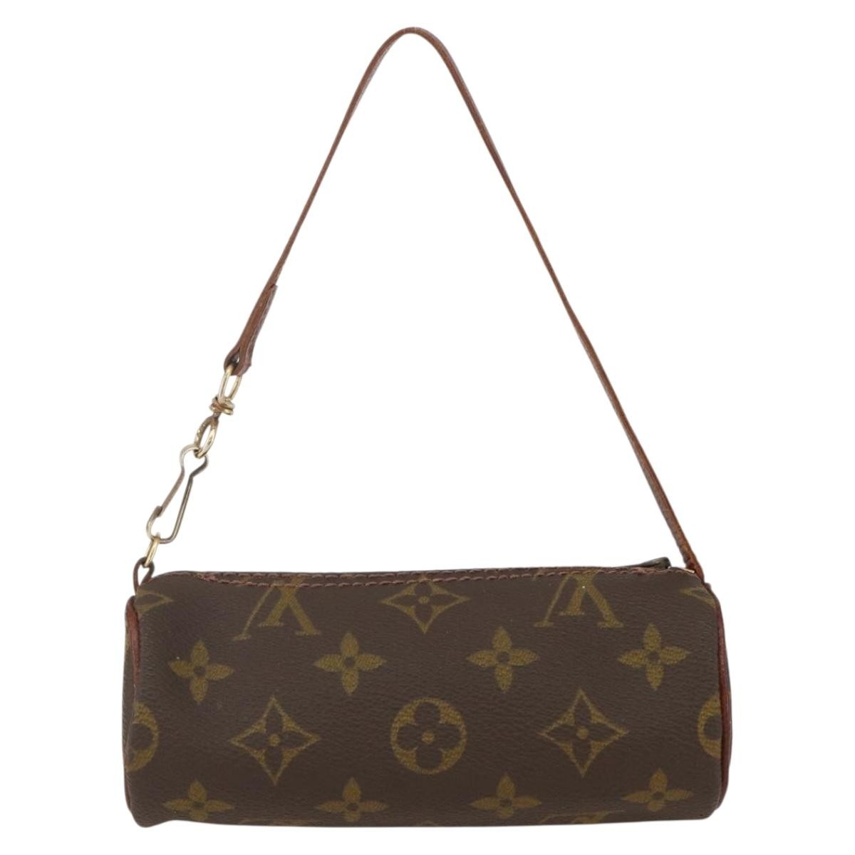 Louis Vuitton Papillon Pochette Monogram Canvas, BROWN, CANVAS, Clutche & pouche