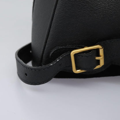 Gucci Vintage Bamboo Backpack Suede, BLACK, SUEDE, Backpack