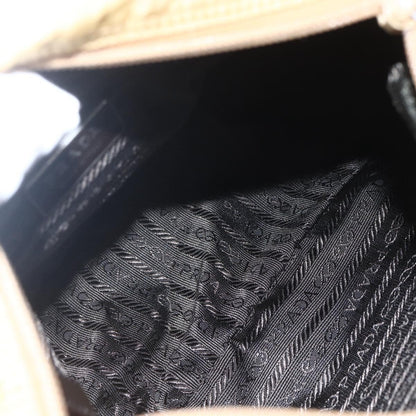 Prada Buckle Messenger Bag Tessuto, BEIGE, NYLON, Shoulder bag