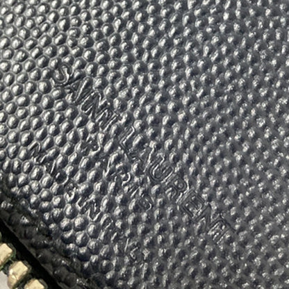 Saint Laurent Classic Zip Around Organizer Wallet Leather, NAVY, LEATHER, Wallets