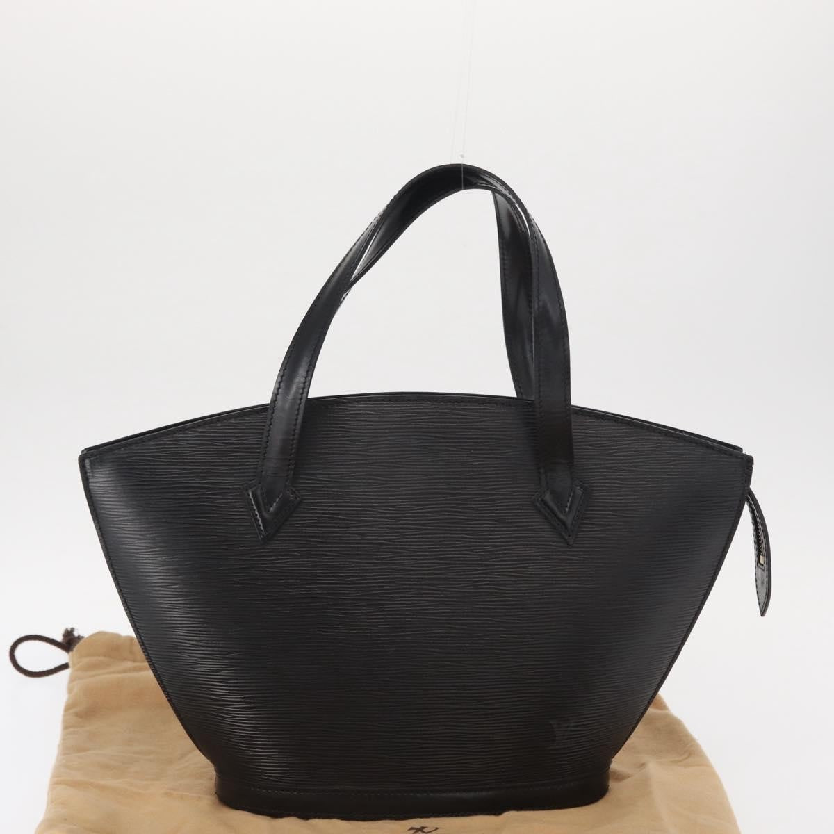 Louis Vuitton Saint Jacques Handbag Epi Leather, BLACK, LEATHER, Handbag