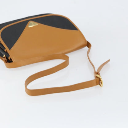 Saint Laurent Vintage Shoulder Bag Leather, BEIGE, LEATHER, Shoulder bag