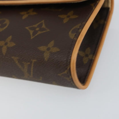 Louis Vuitton Florentine Waist Bag Monogram Canvas, BROWN, CANVAS, Clutche & pouche