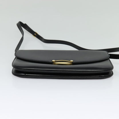 Bally Vintage Shoulder Bag Leather, Black, Leather, Shoulder Bag