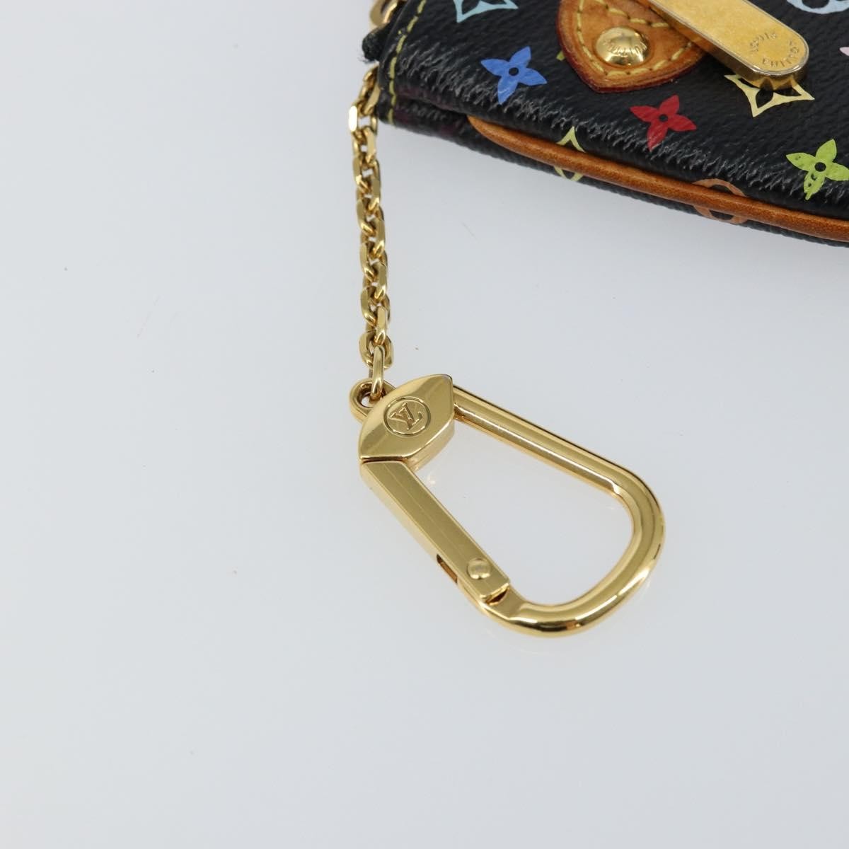 Louis Vuitton Pochette Accessoires Monogram Multicolor, BLACK, CANVAS, Clutche & pouche