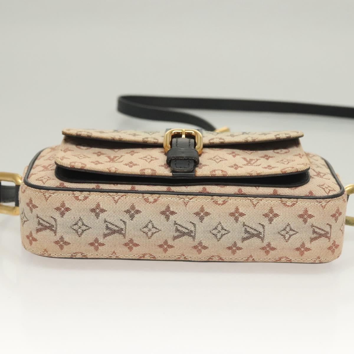 Louis Vuitton Juliette Crossbody Bag Mini Lin, BLUE, CANVAS, Shoulder bag