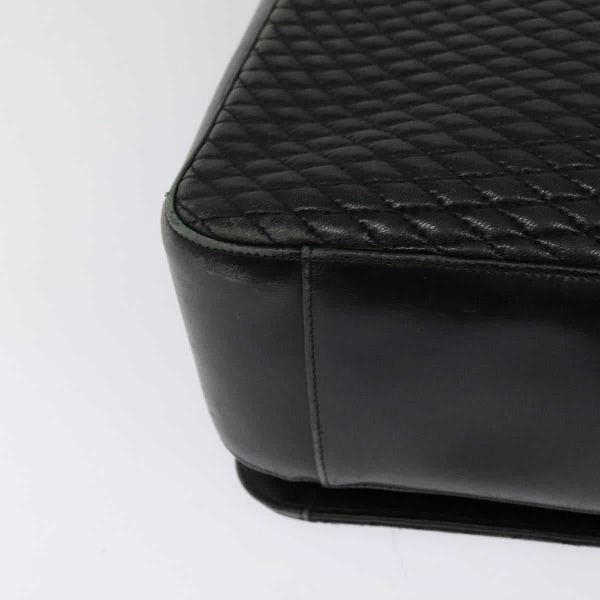 Bally Vintage Shoulder Bag Quilted leather, BLACK, LEATHER, Shoulder bag