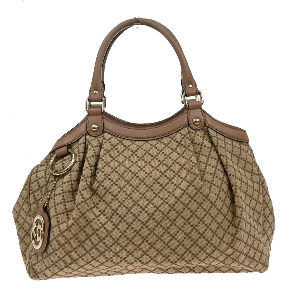 Gucci Sukey Tote Diamante Canvas, BROWN, CANVAS, Tote bag