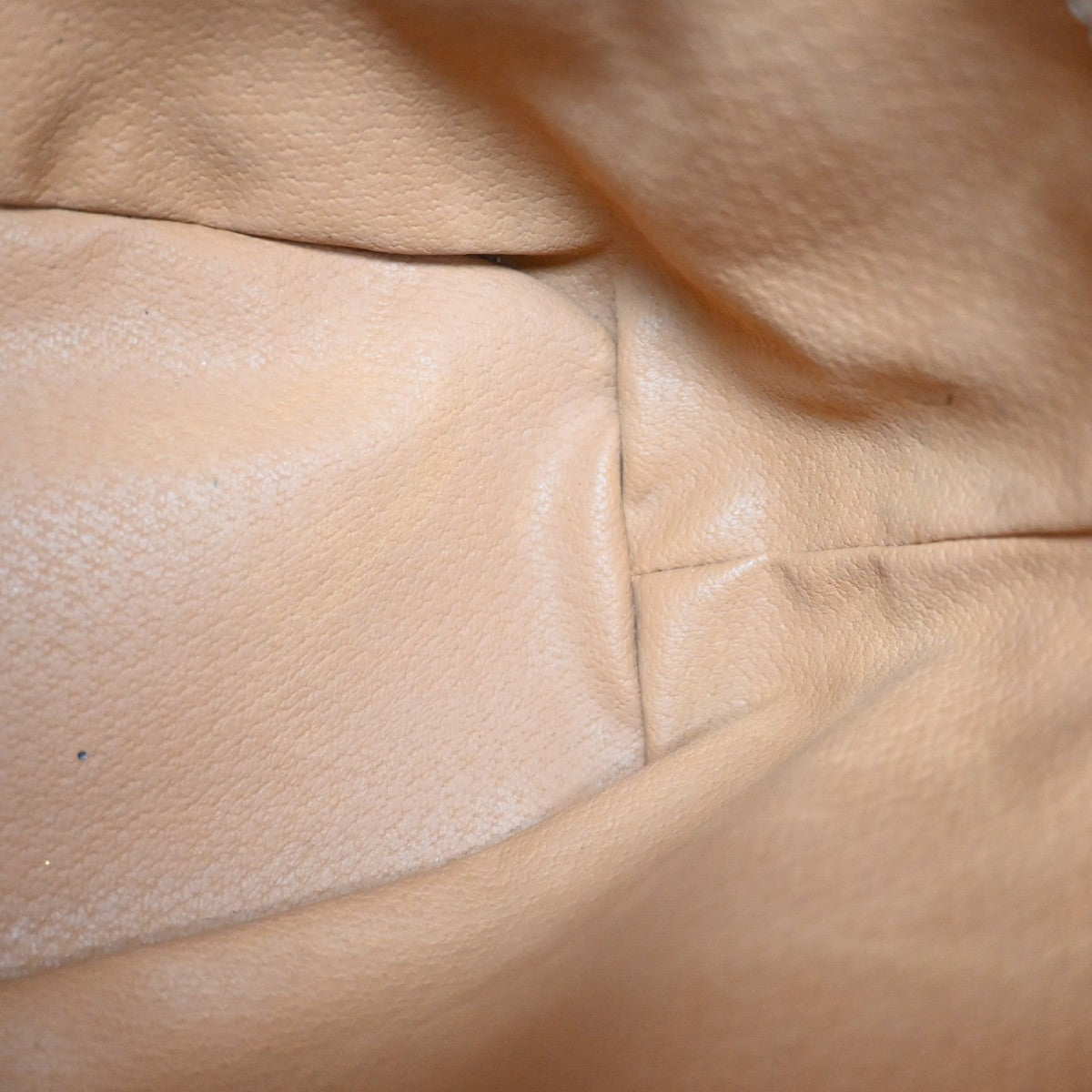 Celine Macadam Shoulder Bag PVC Leather, BROWN, CANVAS, Shoulder bag