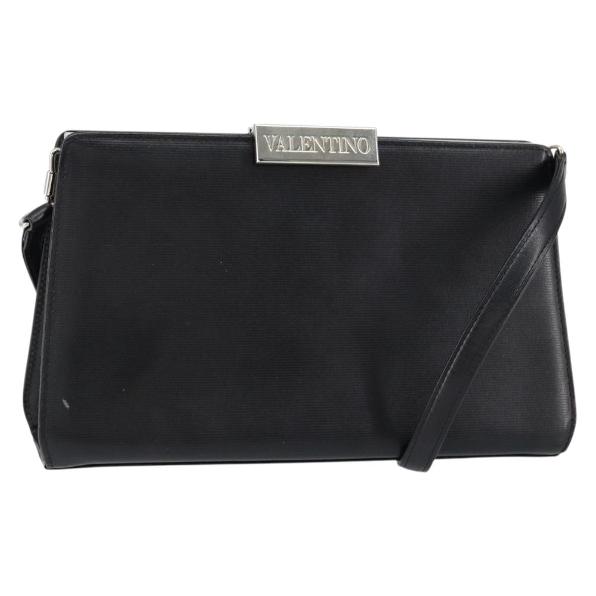Valentino Garavani Vintage shoulder bag Leather, BLACK, LEATHER, Shoulder bag