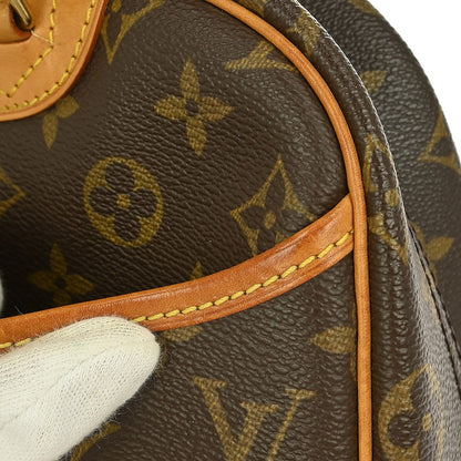 Louis Vuitton Trouville Handbag Monogram Canvas, BROWN, CANVAS, Handbag