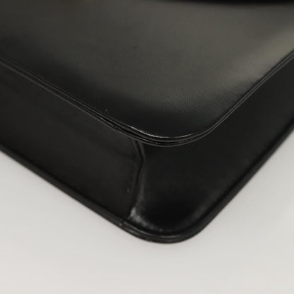 Christian Dior Vintage Chain Flap Shoulder Bag Leather, BLACK, LEATHER, Shoulder bag