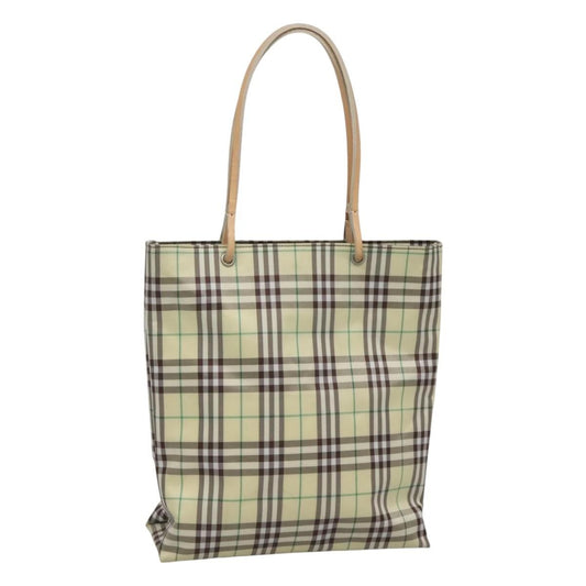 Burberry Nova Handbag Check Pattern, GREEN, NYLON, Handbag