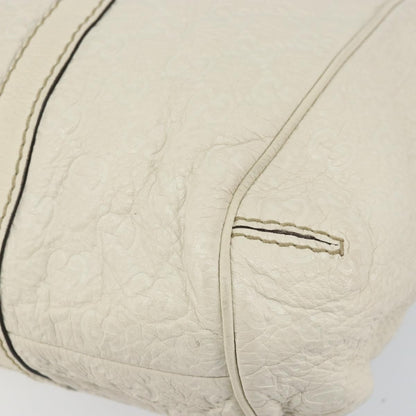 Gucci New Ladies Web Tote Guccissima Leather, WHITE, LEATHER, Tote bag