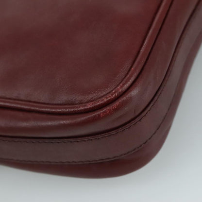 cartier Must de Cartier Shoulder Bag Leather, Burgundy, Leather, Shoulder Bag