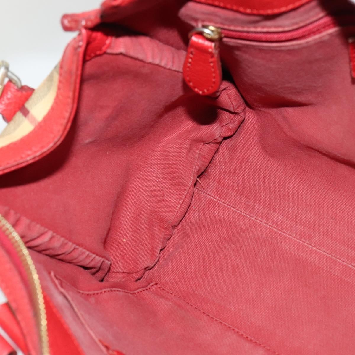 Burberry Pilgrim Satchel Haymarket Coated Canvas, BEIGE, CANVAS, Handbag