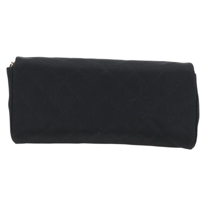 Chanel Chain Flap Shoulder Bag Quilted Nylon, Black, Nylon, Shoulder Bag